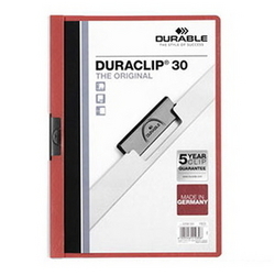  DURACLIP Folder 2200, A4 (Red)