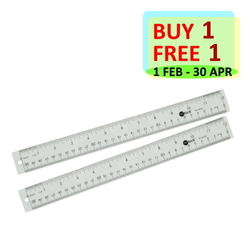  Bundle Sale - POP BAZIC Acrylic Ruler 30cm