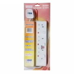  MORRIES 3-Way Extension Cord 3838-6, 6m