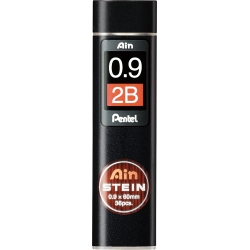  PENTEL Ain Stein 2B Pencil Lead, 0.9mm, 36's