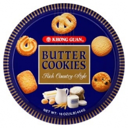  KHONG GUAN Butter Cookies - Tin, 454g