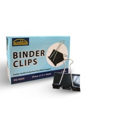  SUREMARK Black Binder Clip SQ200, 41mm 12's