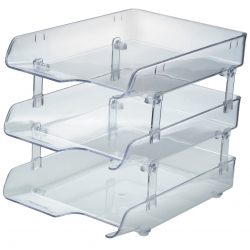  KAPAMAX Crystal Paper Tray, 3-Tiers
