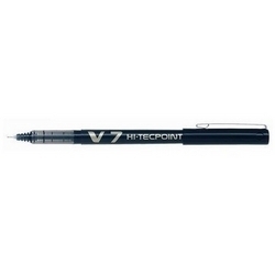  PILOT Hi-Techpoint Liquid Ink Pen, 0.7mm (Blk)