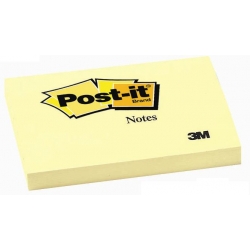  3M Post-It Notes, 3" x 4", 100's (Yel)