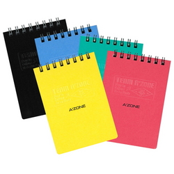  AZONE Team Ring Notebook, A7 (Ass Col.)