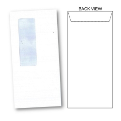  BESFORM White Envelope, Window Peal & Seal 4x9" 20's