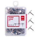 DELI Thumb Tacks D0022, 10mm x 100's/Box DELI Thumb Tacks D0022, 10mm x 100's/Box