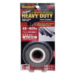  3M Scotch®  Super Heavy Duty Multi-Purpose Mounting Tape, 19mm x 1.5m, White (KKD19)