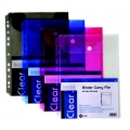 POP BAZIC 11-Hole File w/Velcro, A4 (Clr)