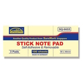  SUREMARK Sticky Notes Pad SQ-6653, 2"x1.5" x 100 Sheets/Pad (Pack of 3 Pad)