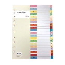  POP BAZIC Paper Index Divider Colour (A-Z), A4