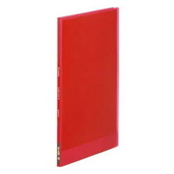  KING JIM 10-Pocket Clear Holder, A4 (Red)