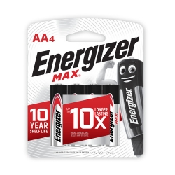  ENERGIZER Max Battery AA, 4's