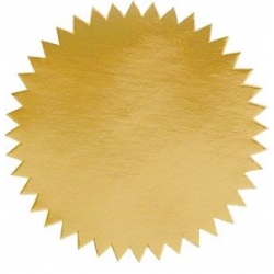  Common Seal Sticker, Ø51mm x 100's (Gold)