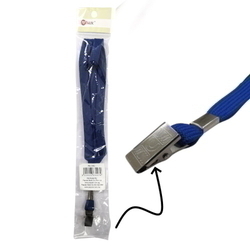  POP BAZIC Lanyard with Metal Clip (Blue)