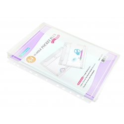  SUREMARK 11-Hole PVC Pocket Plus Folder with Gusset SQ-5068, A4 (Assorted Colour)