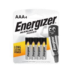  ENERGIZER  Alkaline Battery E92 AAA, 4's