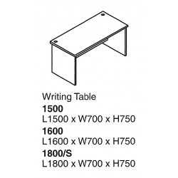  SHINEC Writing Table 1500 (Cherry)