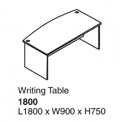  SHINEC Writing Table 1800 (Grey)