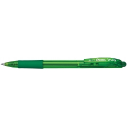  PENTEL Rectractable Ball Pen, 0.7mm (Grn)