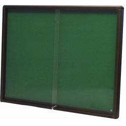  Notice Board w/ Sliding Glass, 3' x 4'