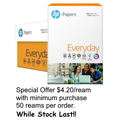  HP Everyday Copier Paper, A4 80g 500's