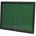  Notice Board w/ Sliding Glass, 3' x 6'