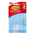  3M Command™ Clear Small Hooks, 17092CLR (2 Hooks/4 Strips)