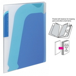  KOKUYO NOVITA Zip 4-Pocket Book, A4 (Blu)