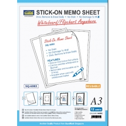  SUREMARK Stick-on Memo Sheet, A3 12's
