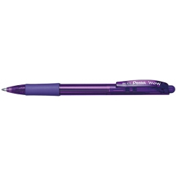  PENTEL Retractable Ball Pen, 1.0mm (Vio)