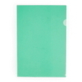  PP L-Shape Clear Folder, A4 12's (Green)