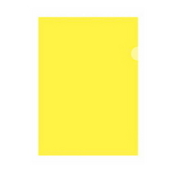  PP L-Shape Clear Folder, A4 12's (Yellow)