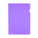  PP L-Shape Clear Folder, A4 12's (Purple)