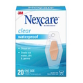  3M™ Nexcare™ Waterproof Clear Bandages 586-20PB (20’s)