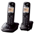 PANASONIC Twin Digital Cordless Phone KX-TG2512CXT (Titanium Black)