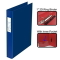  POP BAZIC PVC 2 Ring File 212,  1.5"A4 (D.Blu)