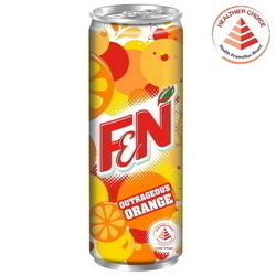  F&N Orange Crush Carbonated Can Drink 325ml x 24's