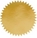  GOLDLION Common Seal Sticker, Ø51mm (Gold)