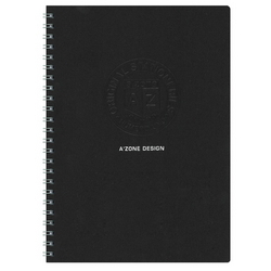  AZONE Uno Ringfix Notebook, A4 (Black)