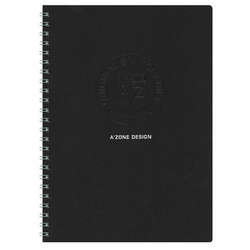  AZONE Uno Ringfix Notebook, B5 (Black)
