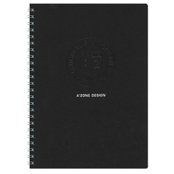  AZONE Uno Ringfix Notebook, A6 (Black)