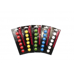  OSK Magnet Button, 20mm 6's (Red)