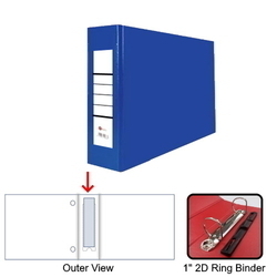 POPULAR PVC Voucher File 206, 1.5"A5 (D.Blu)