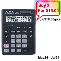  AURORA 12-Digits Desktop Calculator DT268V
