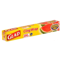GLAD Clear Cling Wrap, 12" x 200'/60m x 30cm GLAD Clear Cling Wrap, 12" x 200'/60m x 30cm