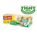  GLAD Zipper Sandwich Bag, 16.8cm x 14.9cm x 50's (Tight Seal)