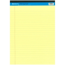  BESFORM Yellow Legal Pad, A4 50pg