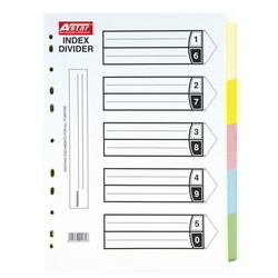  Lelong Sales - ASTAR Paper 5 Colour Index Divider A4